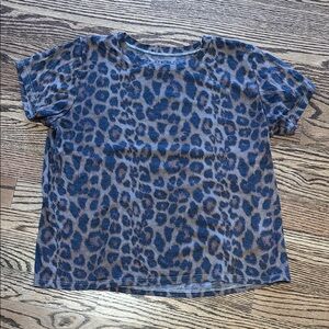 Prince Peter Collection Blue and Brown Leopard Tee